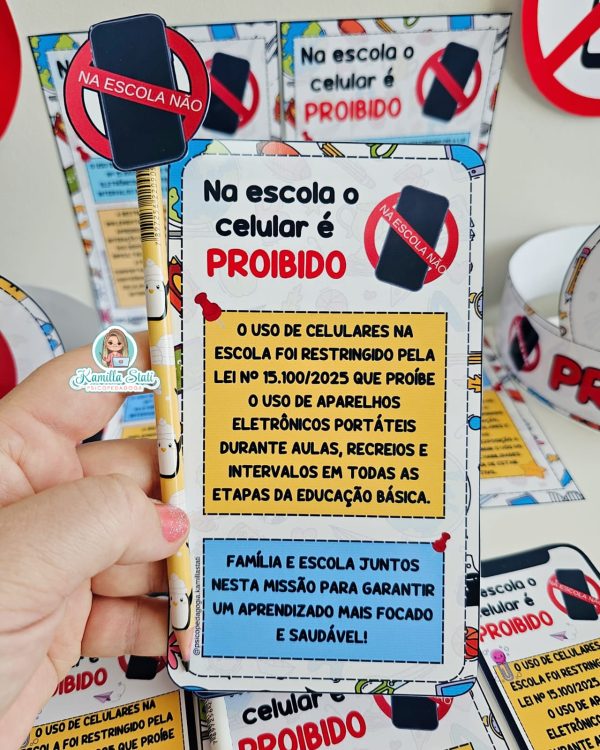 Kit na escola o celular é proibido - Imagem 5