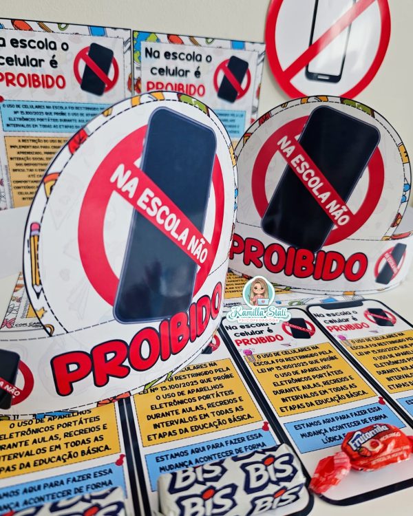 Kit na escola o celular é proibido - Imagem 8