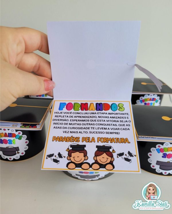 Lembrancinha de formatura capelo 2024 - Imagem 8