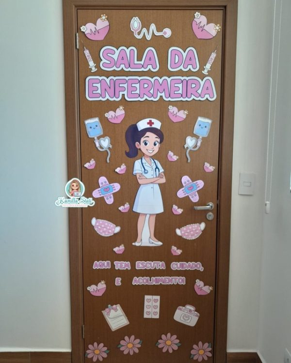 Decoração de porta Sala da Enfermeira