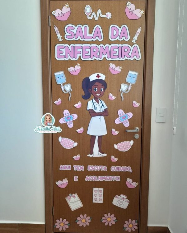 Decoração de porta Sala da Enfermeira - Imagem 4
