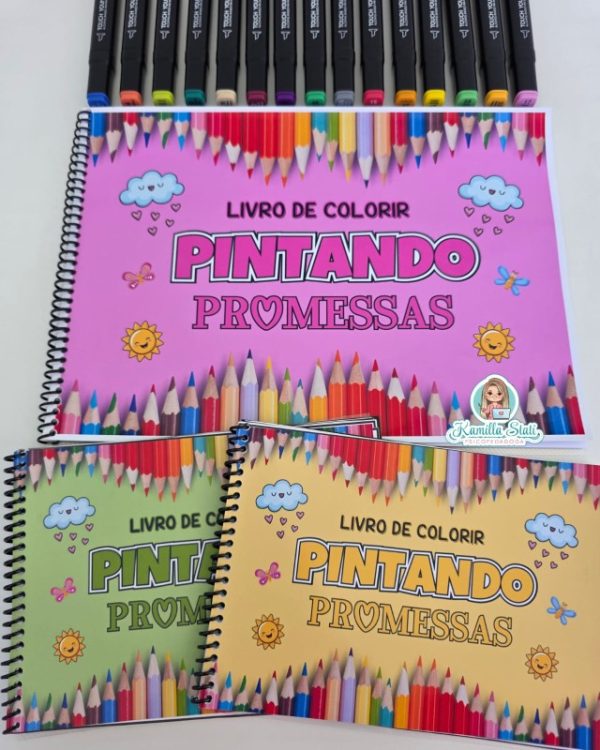 Livro para colorir: Pintando promessas