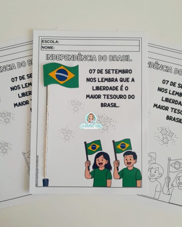 Atividade interativa 07 de setembro hasteando a bandeira do Brasil - Imagem 2