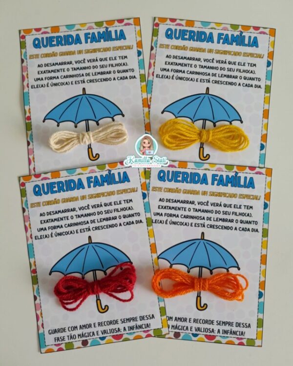 Cartão Cordão para Reunião de Pais