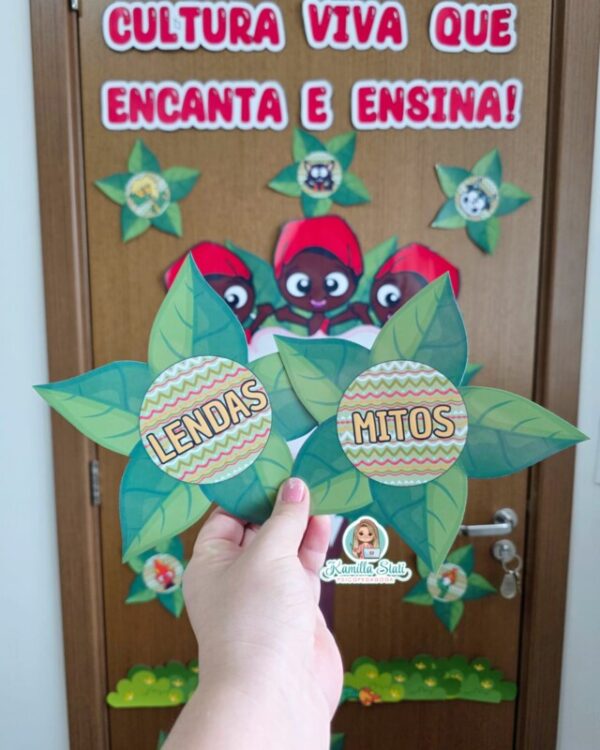 Decoração de porta folclore árvore - Imagem 4