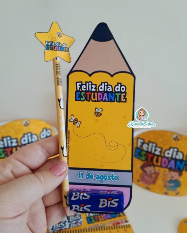 Kit dia do estudante lápis - Imagem 4