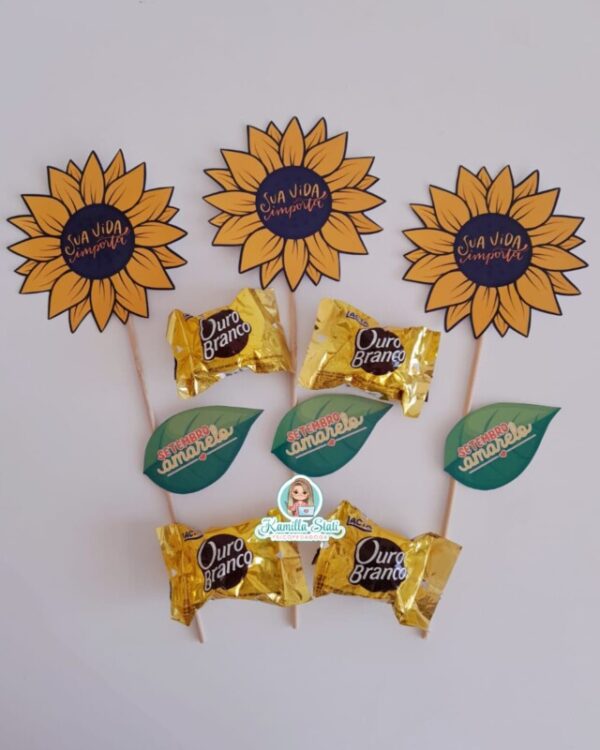 Lembrancinha Setembro Amarelo: girassol