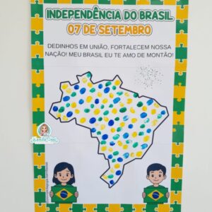 Mural dos dedinhos: Independência do Brasil