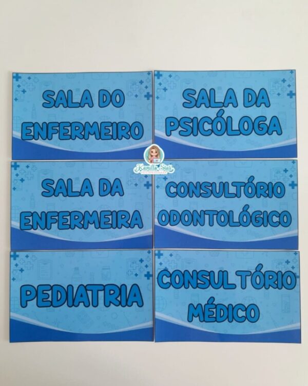 Plaquinhas de identificação para portas: área da saúde - Imagem 2