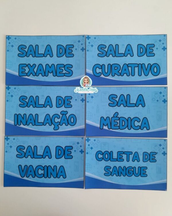 Plaquinhas de identificação para portas: área da saúde - Imagem 3