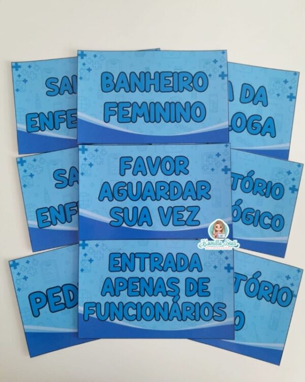 Plaquinhas de identificação para portas: área da saúde - Imagem 5