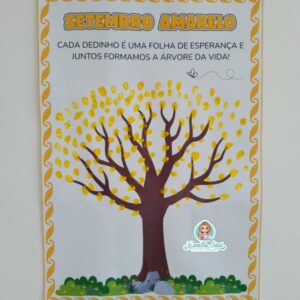 Mural dos dedinhos: setembro amarelo
