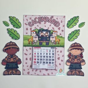 Calendário de parede Safari 2026