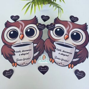 ️Lembrancinha Coruja boas férias