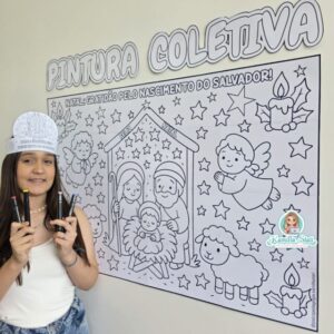 Pintura coletiva Natal Cristão
