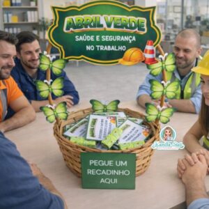 Cesta de recadinhos Abril Verde