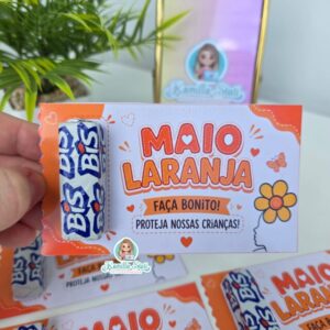 Cartãozinho para Bis Maio Laranja