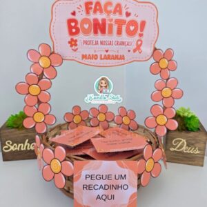 Cesta de recadinhos: Maio laranja