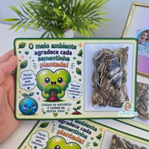 Cartão para sementinhas: meio ambiente
