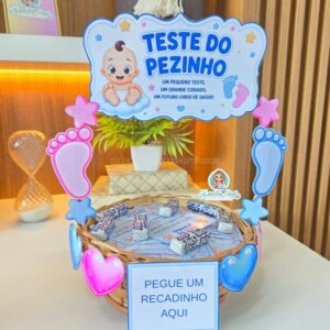 Cesta de recadinhos Teste do Pezinho