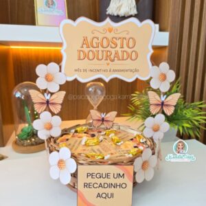 Cesta de recadinhos: Agosto Dourado