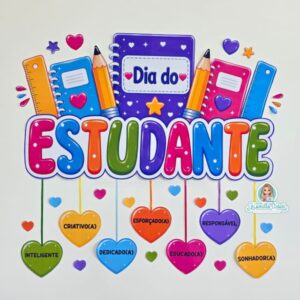 Painel Dia do Estudante – Corações
